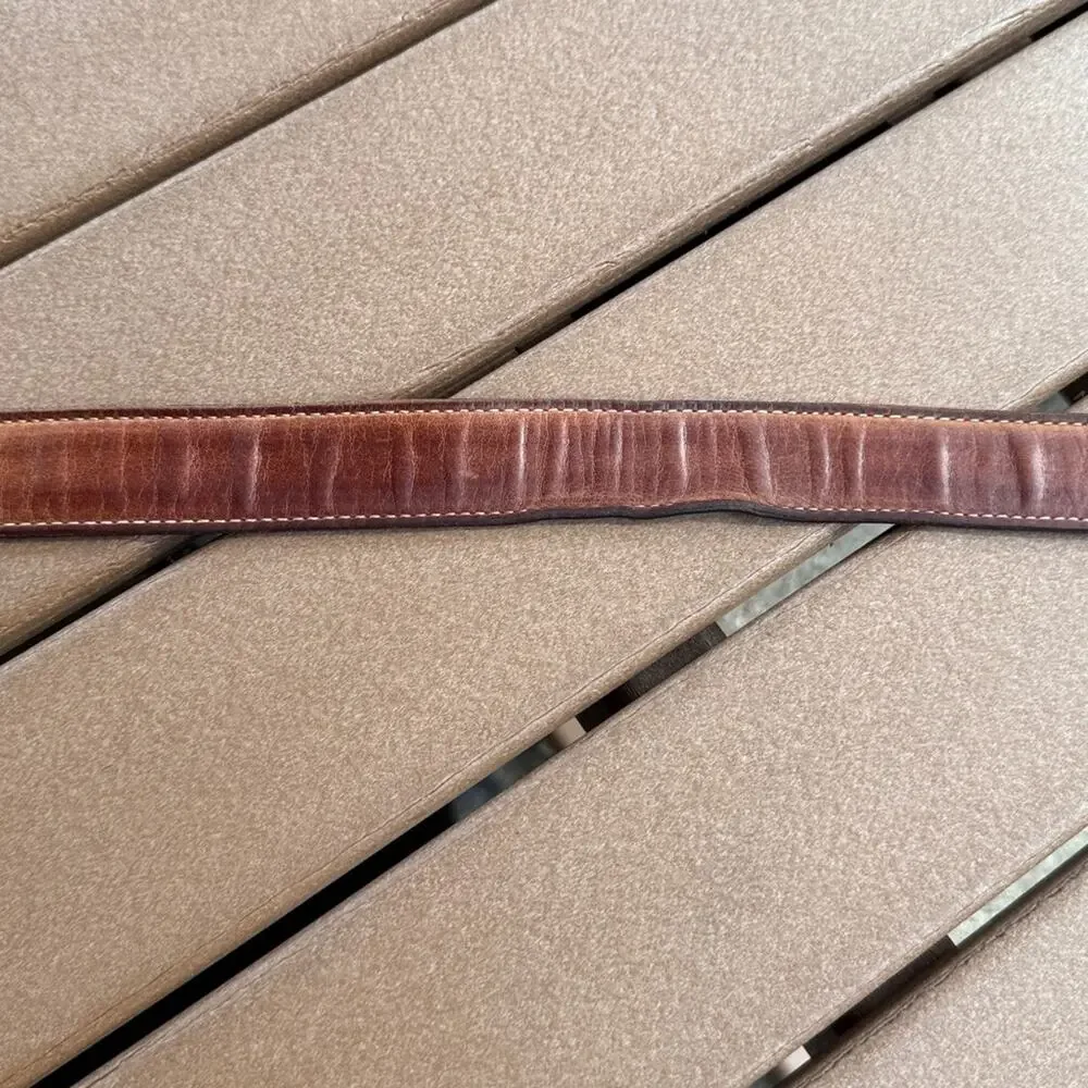 Losco Brown Leather Belt 34" - Picture 4 of 8